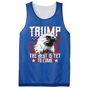 Trump 2024 The Best Is Yet To Come Usa Flag Trump Eagle Gift Mesh Reversible Basketball Jersey Tank