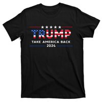 Trump 2024 Take America Back American Flag Gifts T-Shirt