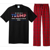 Trump 2024 Take America Back American Flag Gifts Pajama Set