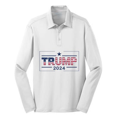 Trump 2024 Silk Touch Performance Long Sleeve Polo