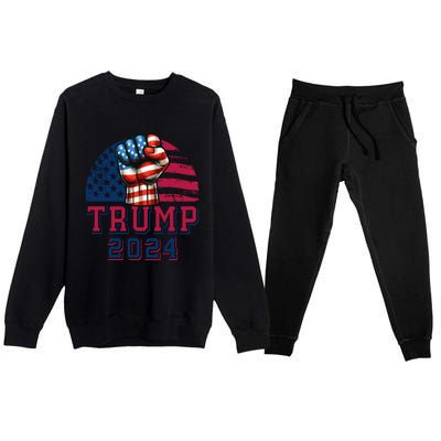 Trump 2024 Premium Crewneck Sweatsuit Set