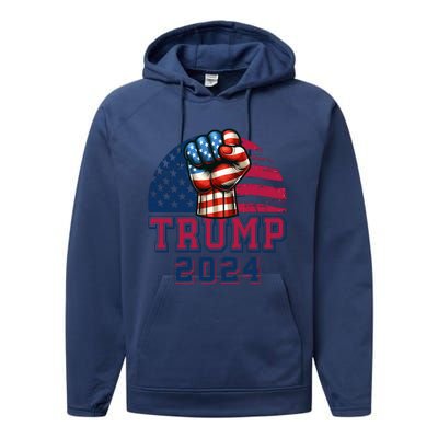 Trump 2024 Performance Fleece Hoodie