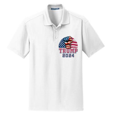 Trump 2024 Dry Zone Grid Polo