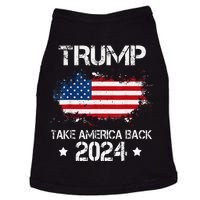 Trump 2024 Take America Back American Flag Election Doggie Tank