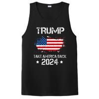 Trump 2024 Take America Back American Flag Election PosiCharge Competitor Tank