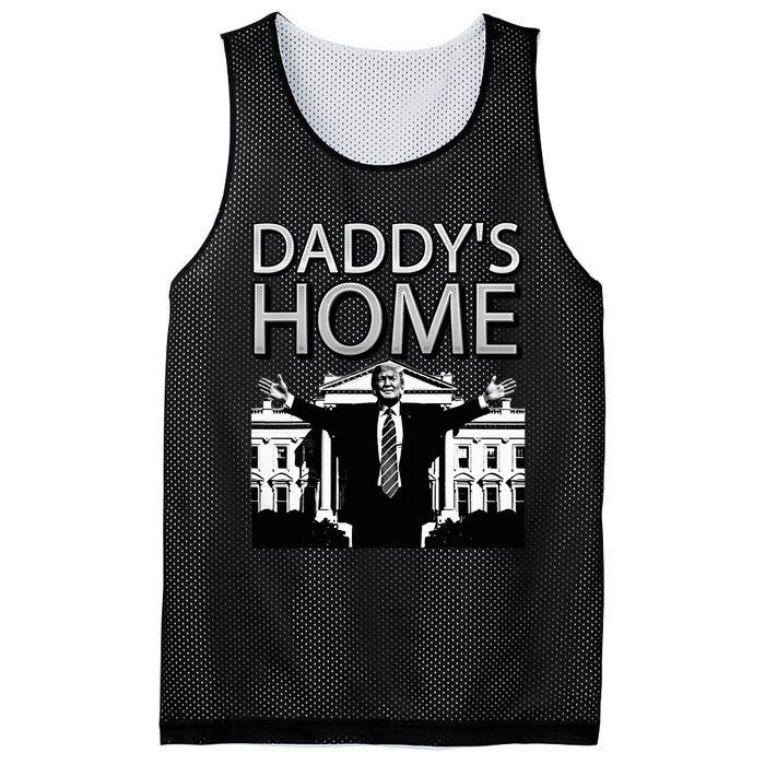 Trump 2024 Take America Back DaddyS Home Trump Mesh Reversible Basketball Jersey Tank