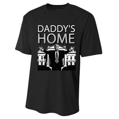 Trump 2024 Take America Back DaddyS Home Trump Performance Sprint T-Shirt