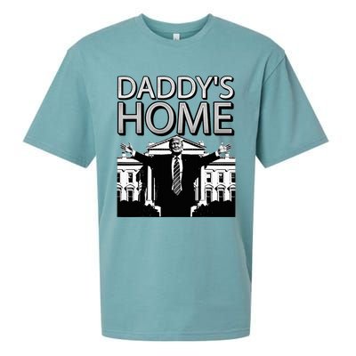 Trump 2024 Take America Back DaddyS Home Trump Sueded Cloud Jersey T-Shirt