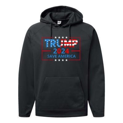 Trump 2024 Take America Back Election The Return Performance Fleece Hoodie