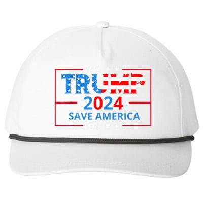 Trump 2024 Take America Back Election The Return Snapback Five-Panel Rope Hat