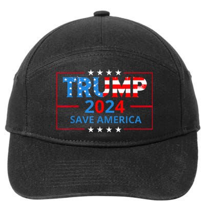 Trump 2024 Take America Back Election The Return 7-Panel Snapback Hat