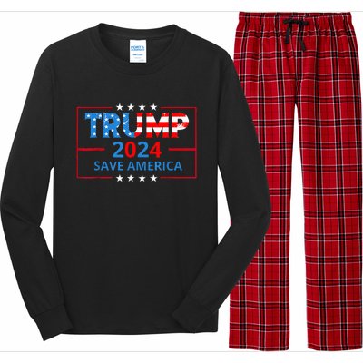 Trump 2024 Take America Back Election The Return Long Sleeve Pajama Set