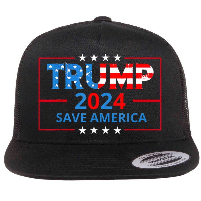 Trump 2024 Take America Back Election The Return Flat Bill Trucker Hat