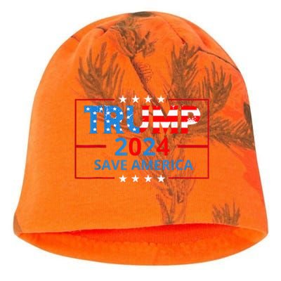 Trump 2024 Take America Back Election The Return Kati - Camo Knit Beanie