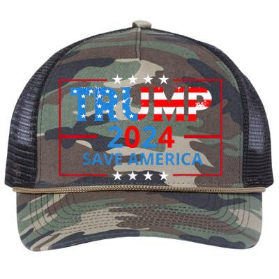 Trump 2024 Take America Back Election The Return Retro Rope Trucker Hat Cap