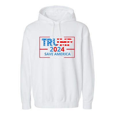 Trump 2024 Take America Back Election The Return Garment-Dyed Fleece Hoodie