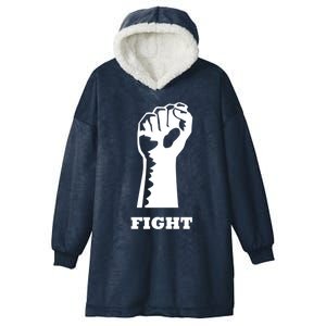 Trump 2024 Take America Back Election Design Fight Fist Gift Hooded Wearable Blanket