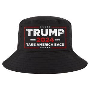 Trump 2024 Take America Back Us American Flag President Cool Comfort Performance Bucket Hat