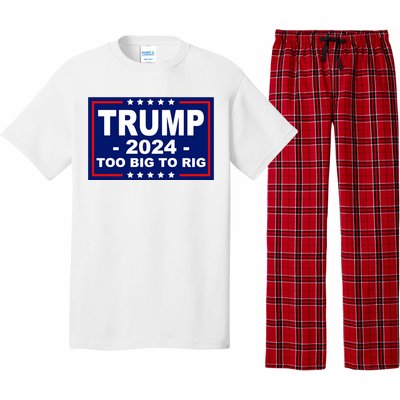 Trump 2024 Too Big To Rig Pajama Set