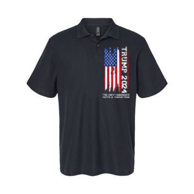 Trump 2024 The Only Candidate With A Conviction President Softstyle Adult Sport Polo