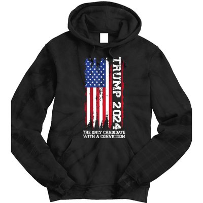 Trump 2024 The Only Candidate With A Conviction President Tie Dye Hoodie