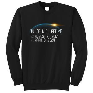 Totality 24 Twice In A Lifetime Total Solar Eclipse 2024 Sweatshirt