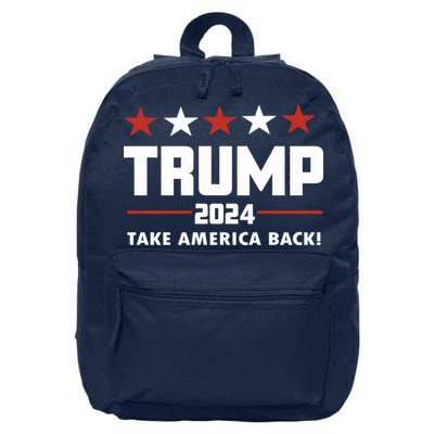 Trump 2024 Take America Back 16 in Basic Backpack