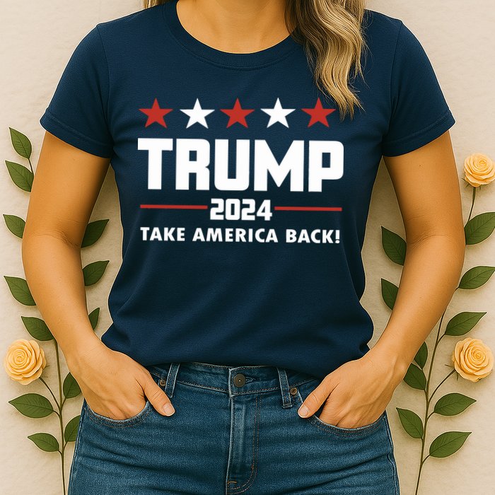 Trump 2024 Take America Back Womens T-Shirt