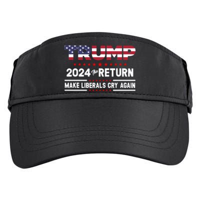 Trump 2024 The Return Make Liberals Cry Again Adult Drive Performance Visor