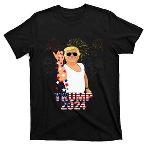 Trump 2024 Take America Back American Flag T-Shirt