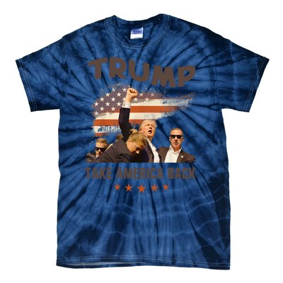 Trump 2024 Take America Back Election Gift Tie-Dye T-Shirt