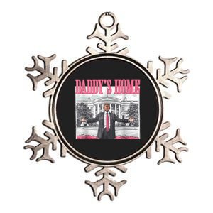 Trump 2024 Take America Back Daddys Home Trump 2024 Metallic Star Ornament