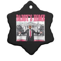 Trump 2024 Take America Back Daddys Home Trump 2024 Ceramic Star Ornament