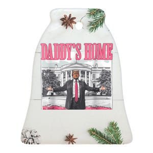 Trump 2024 Take America Back Daddys Home Trump 2024 Ceramic Bell Ornament