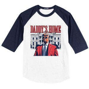 Trump 2024 Take America Back Daddys Home Trump 2024 Baseball Sleeve Shirt