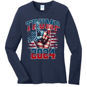 Trump 2024 Ladies Long Sleeve Shirt