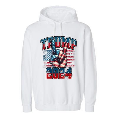 Trump 2024 Garment-Dyed Fleece Hoodie