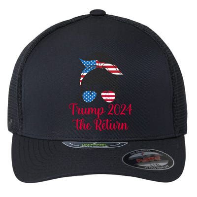 Trump 2024 The Return Gift Flexfit Unipanel Trucker Cap