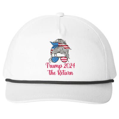 Trump 2024 The Return Gift Snapback Five-Panel Rope Hat