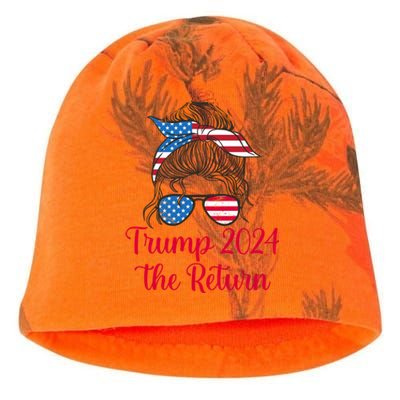 Trump 2024 The Return Gift Kati - Camo Knit Beanie