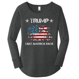 Trump 2024 Take America Back Donald Trump 2024 President Women's Perfect Tri Tunic Long Sleeve Shirt