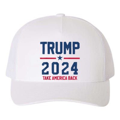 Trump 2024 Take America Back Pro Trump Yupoong Adult 5-Panel Trucker Hat