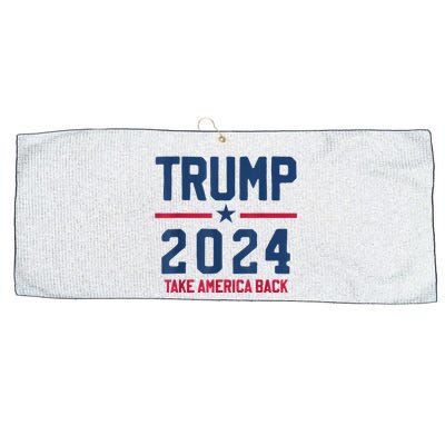 Trump 2024 Take America Back Pro Trump Large Microfiber Waffle Golf Towel