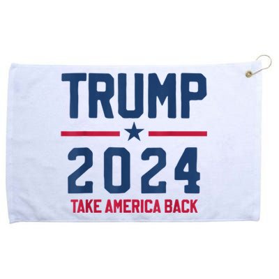 Trump 2024 Take America Back Pro Trump Grommeted Golf Towel