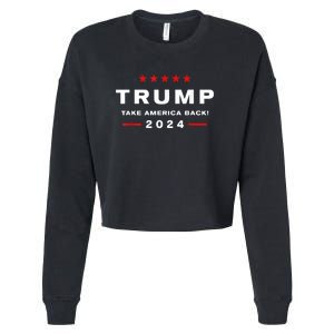 Trump 2024 Take America Back Election Cropped Pullover Crew