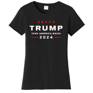 Trump 2024 Take America Back Election Women's T-Shirt