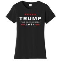 Trump 2024 Take America Back Election Women's T-Shirt