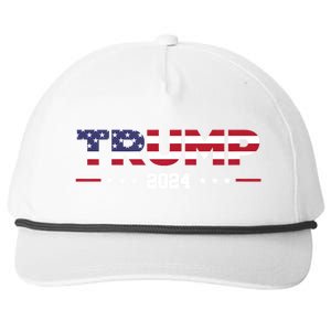 Trump 2024 Snapback Five-Panel Rope Hat