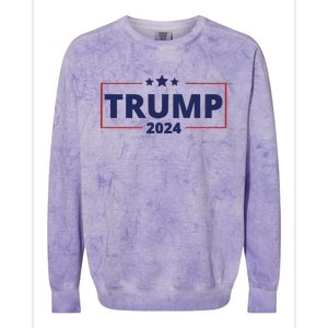 Trump 2024 Colorblast Crewneck Sweatshirt