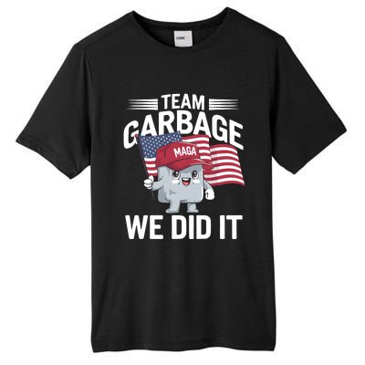 Trump 2024 Team Garbage Victory Trump 47th President Tall Fusion ChromaSoft Performance T-Shirt